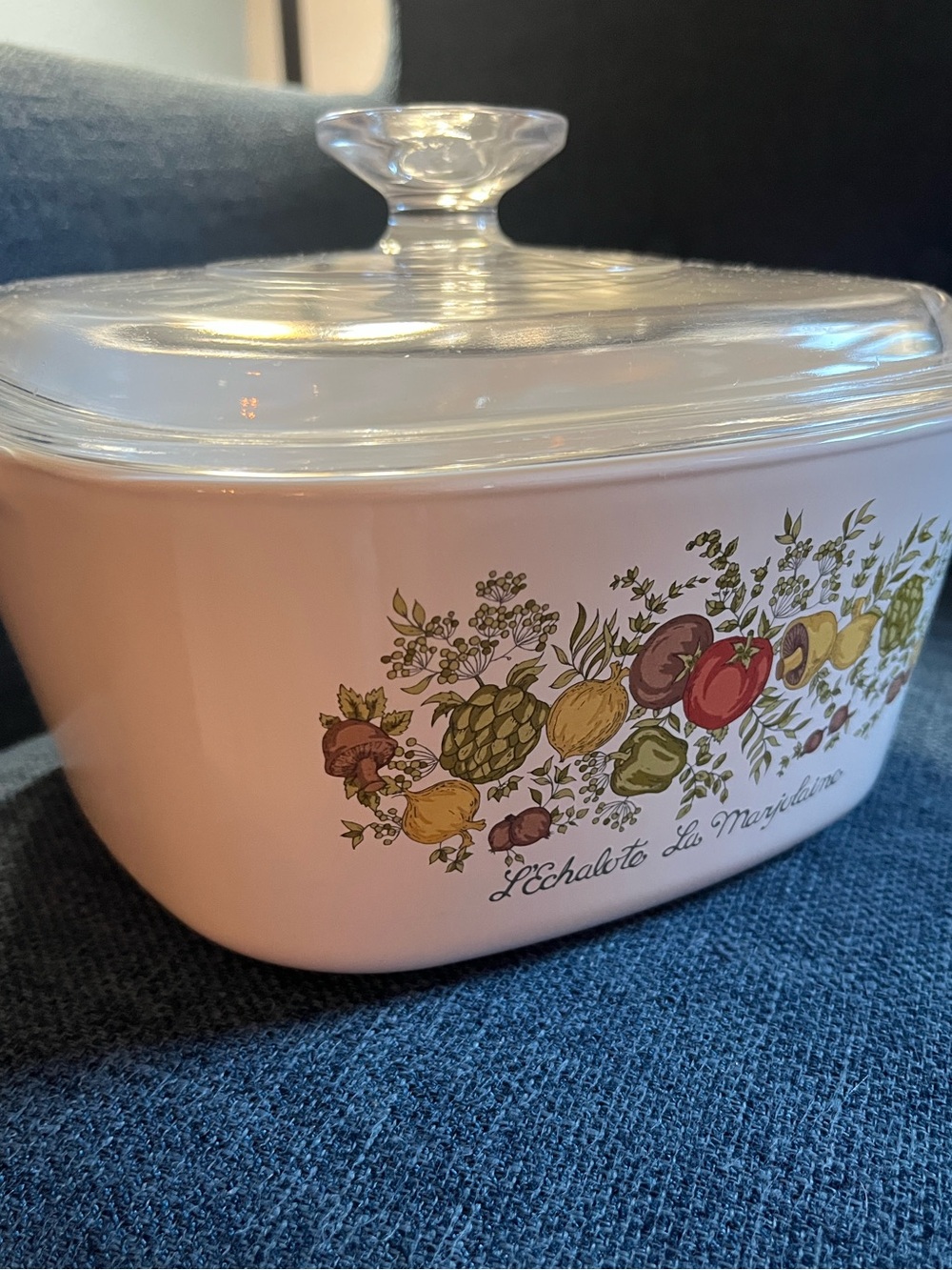 3qt Corningware Spice of Life 2 Pc L'Ecgalote La Marjolaine